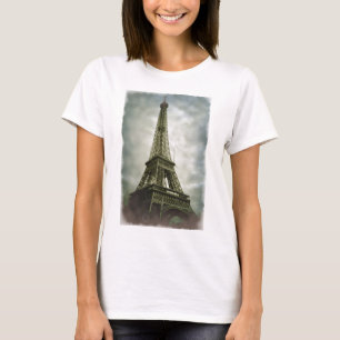 Old Foto Effect Eiffel Tower Paris T-Shirt