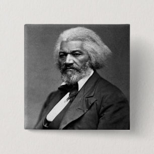 Old Fr3d3rick Bailey Douglas African American Hero Button