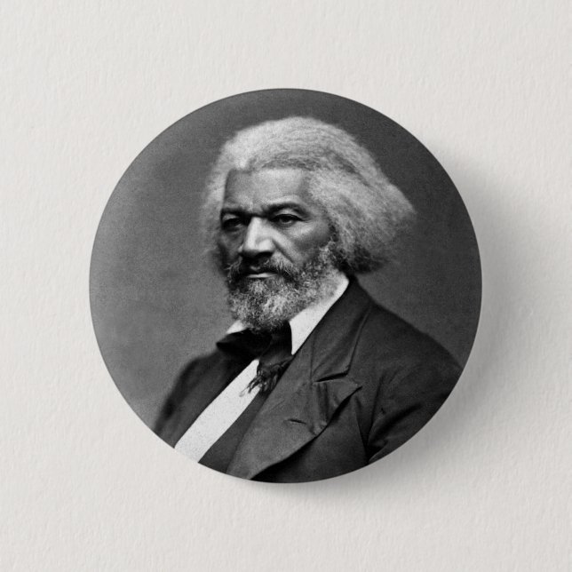 Old Fr3d3rick Bailey Douglas African American Hero Button (Vorderseite)