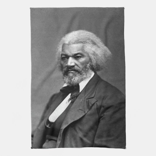 Old Fr3d3rick Bailey Douglas African American Hero Geschirrtuch (Vertikal)