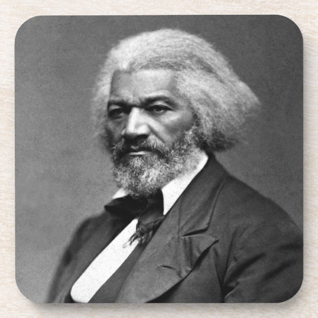 Old Fr3d3rick Bailey Douglas African American Hero Getränkeuntersetzer (Vorderseite)