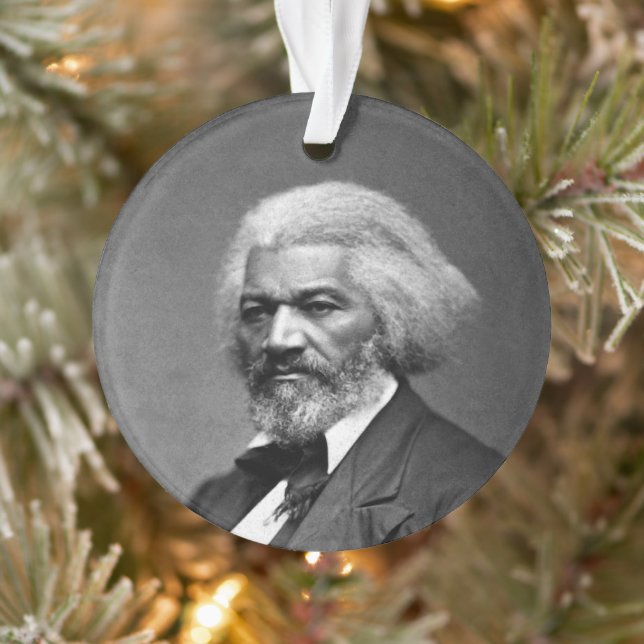 Old Fr3d3rick Bailey Douglas African American Hero Ornament (Baum)