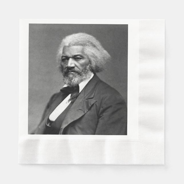 Old Fr3d3rick Bailey Douglas African American Hero Serviette (Vorderseite)