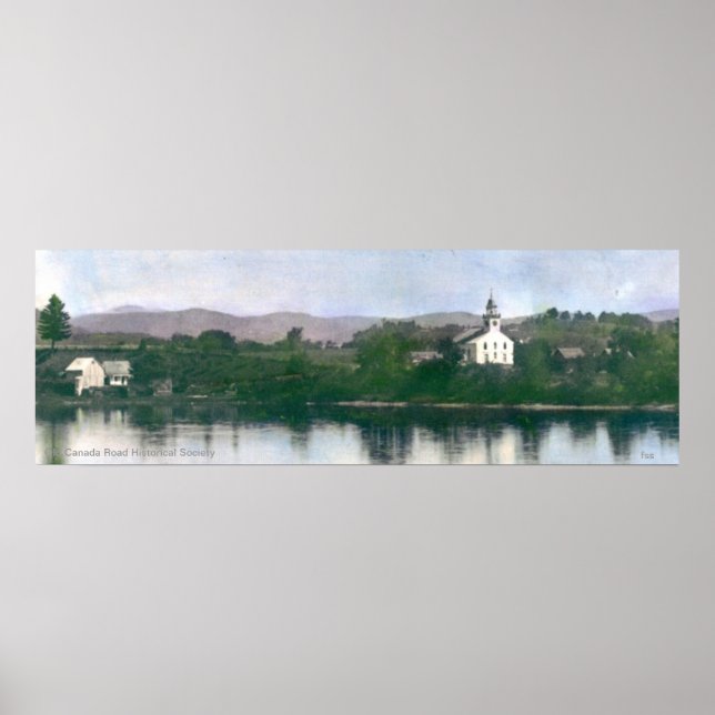 Old Free Meeting House in Bingham, Maine Poster (Vorne)