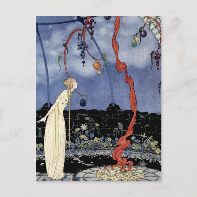 Old French Fairy Tales: A Tree of Marvelous Beauty Postkarte (Vorderseite)