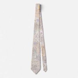 Old Friends Library Circulation Card Tie Krawatte