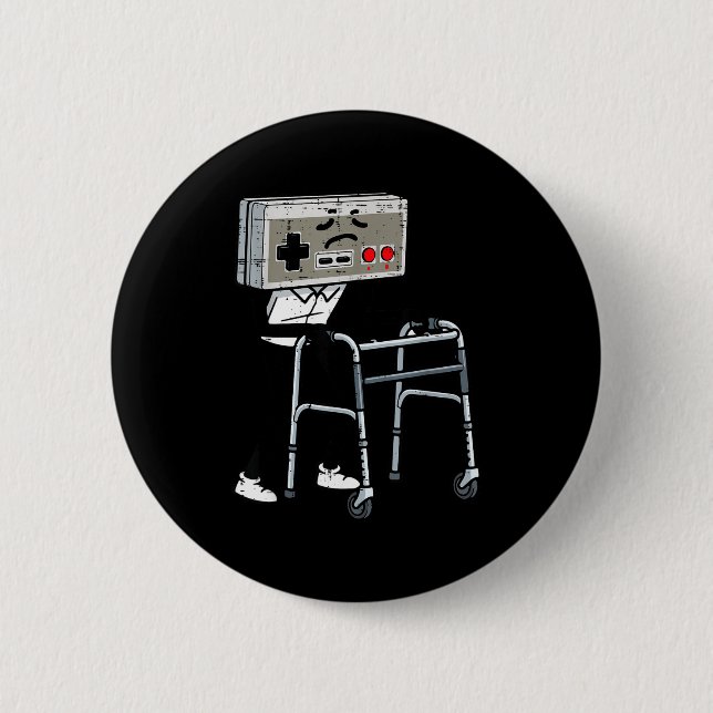 Old Gaming Controller Walker Funny Gamer Men Women Button (Vorderseite)