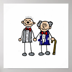 Old Gay Couple Poster