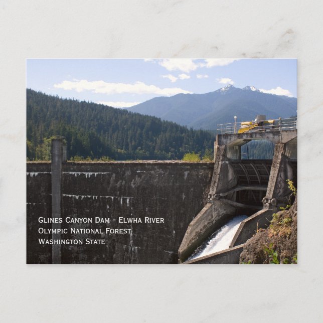 Old Glines Canyon Dam Postkarte (Vorderseite)