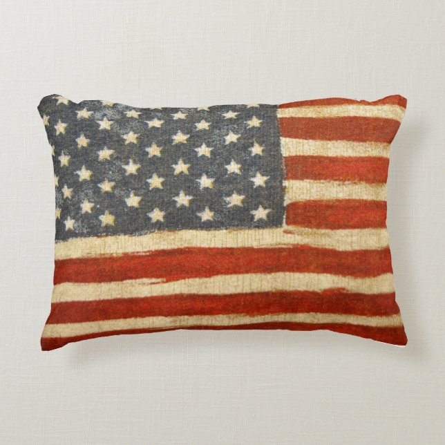 Old Glory American Flag Zierkissen (Vorderseite)