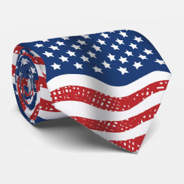 Old Glory American U.S.A Flags Pattern Neck Tie Krawatte