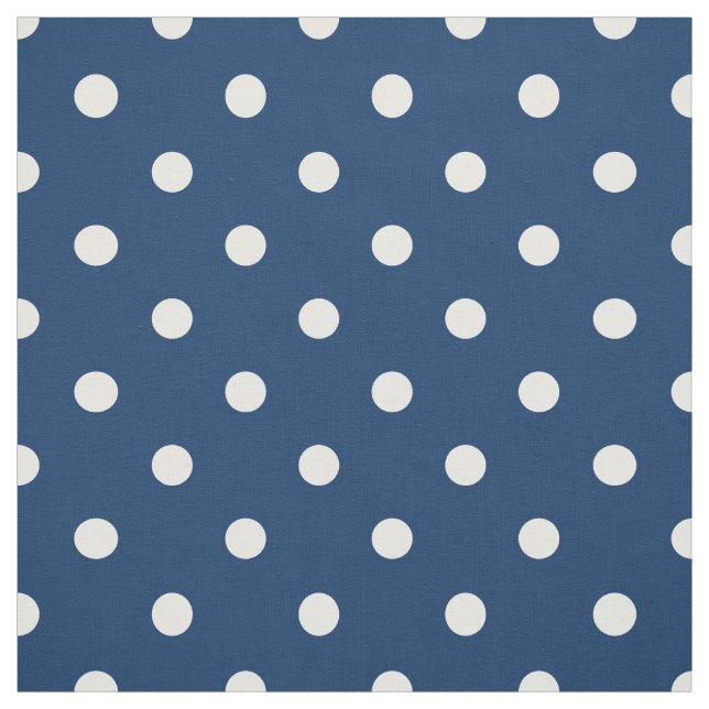 Old Glory Blue White Polka Dots Stoff (Muster)