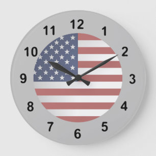 Old Glory Choose your background color. Große Wanduhr