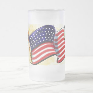 Old Glory Mattiert Glass Tasse