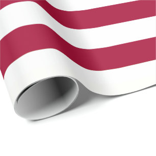 Old Glory Roter Streifen (großes Format 1,5”) Geschenkpapier