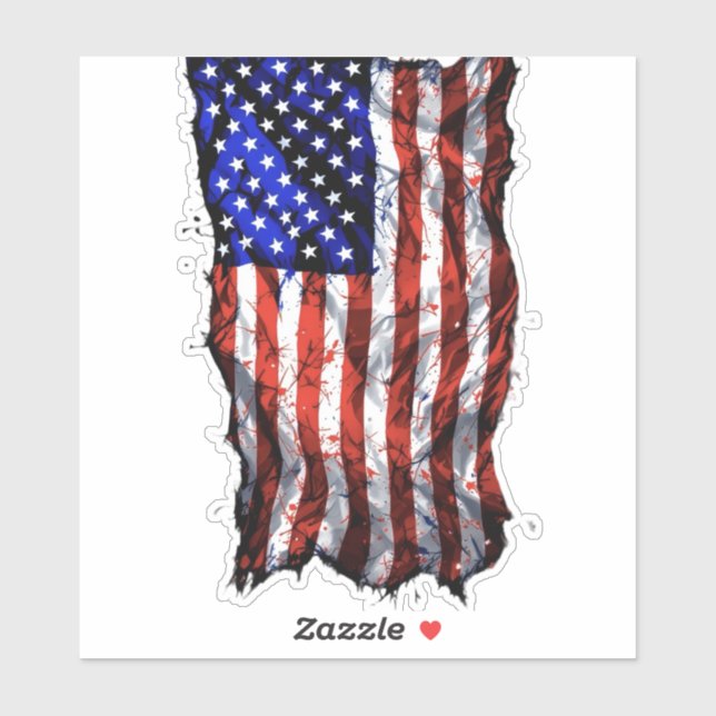 Old Glory USA Aufkleber (Blatt)
