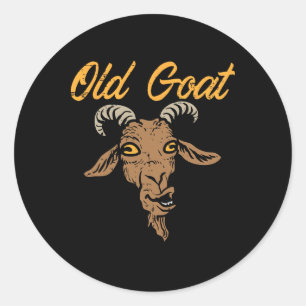 Old Goat Fun Grumpy Opa Vater Väter Day Joat F Runder Aufkleber
