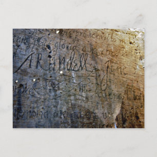 Old Graffiti im Tower of London Postkarte