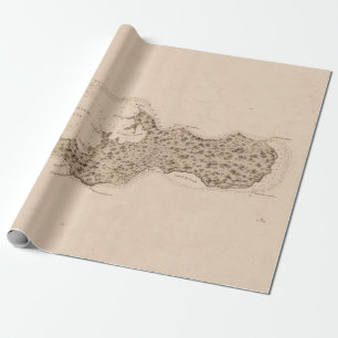 Old Grand Cayman Island Map (1836) Geschenkpapier
