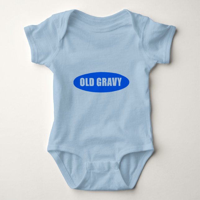 Old Gravy Logo Baby Bodysuit Baby Strampler (Vorderseite)