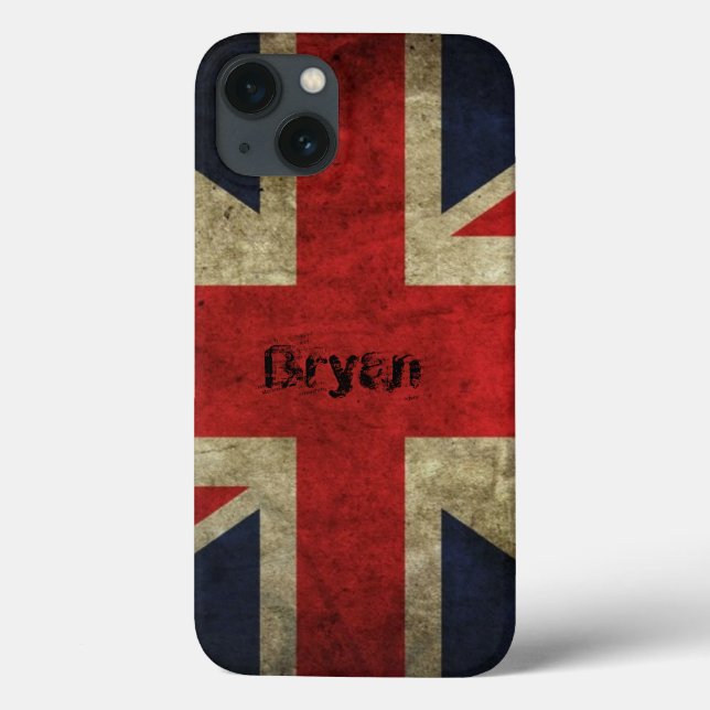 Old Grunge British Flag iPhone 13 Fall Case-Mate iPhone Hülle (Rückseite)