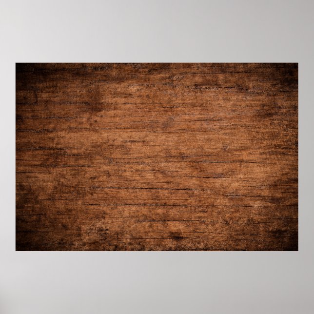 Old grunge dark textured wooden background, The su Poster (Vorne)