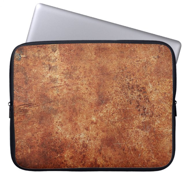 Old Grunge Rustikale Metallstruktur Laptopschutzhülle (Vorderseite)
