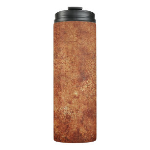 Old Grunge Rustikale Metallstruktur Thermosbecher