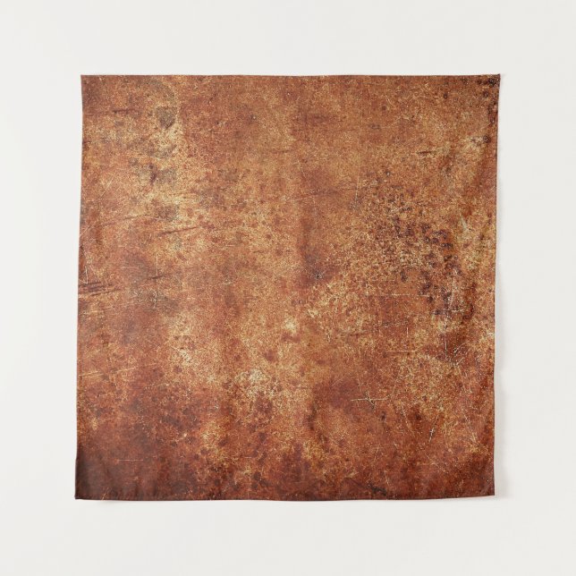 Old Grunge Rustikale Metallstruktur Wandteppich (Vorderseite)