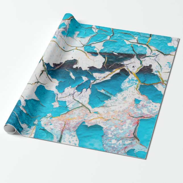 Old grunge wall textures and backgroundsearthquake geschenkpapier (Ungerollt)