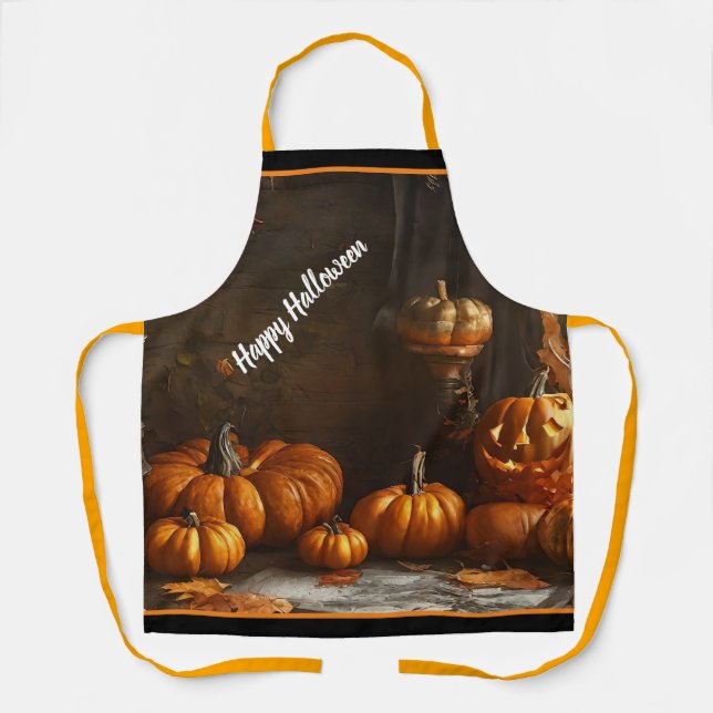 Old Happy Halloween Zuhause Collection Schürze (Vorderseite)