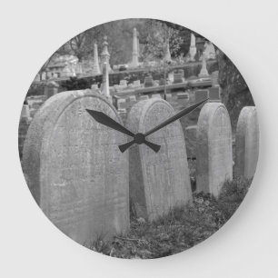 old headstones große wanduhr