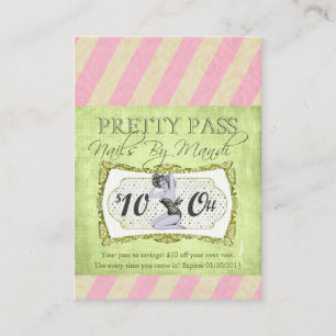 Old Hollywood $10 Off Pretty Pass Cartes de visite
