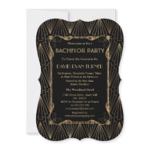 Old Hollywood Gold Great Gatsby Bachelor Party