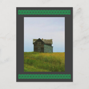 Old Homestead Saskatchewan Fotografie Postkarte
