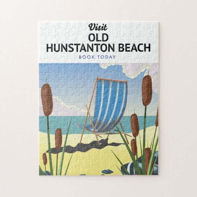 Old Hunstanton Beach Travel Poster (Vertikal)