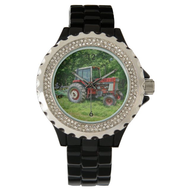 Old International Traktor Armbanduhr (Vorderseite)