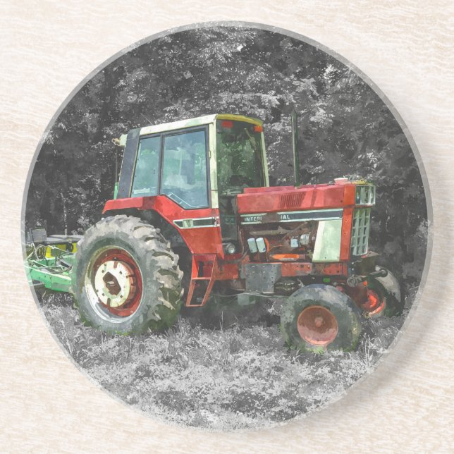 Old International Traktor Painterly Untersetzer (Vorne)
