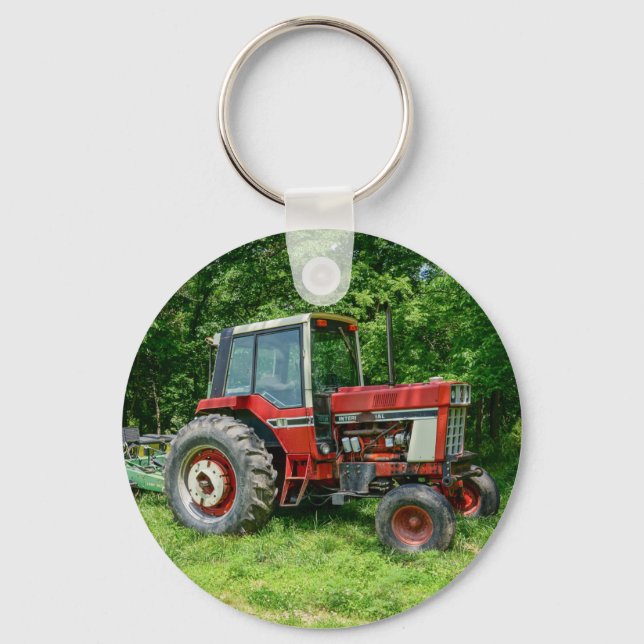 Old International Traktor Schlüsselanhänger (Vorderseite)