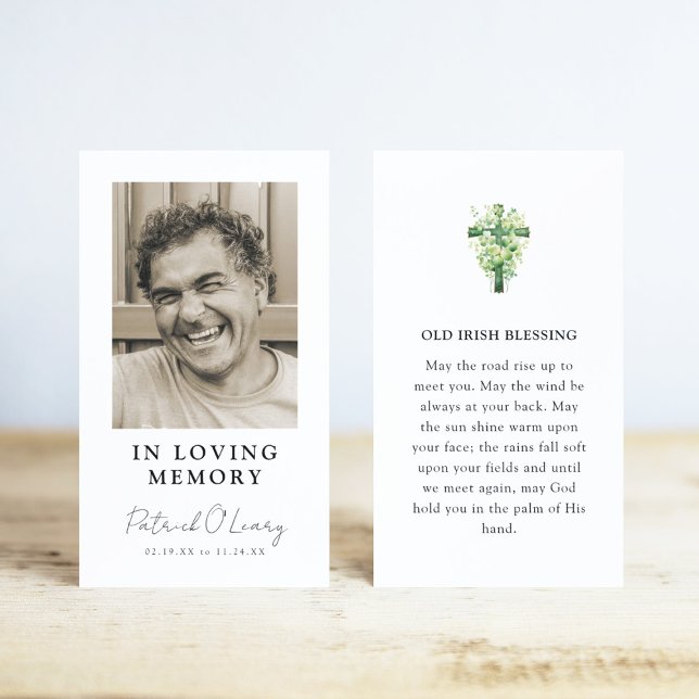 Old Irish Blessing Photo Prayer Card (Von Creator hochgeladen)