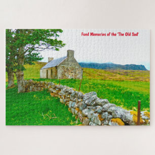 Old Irish Cottage Galway Irlande. Jigsaw Puzzle