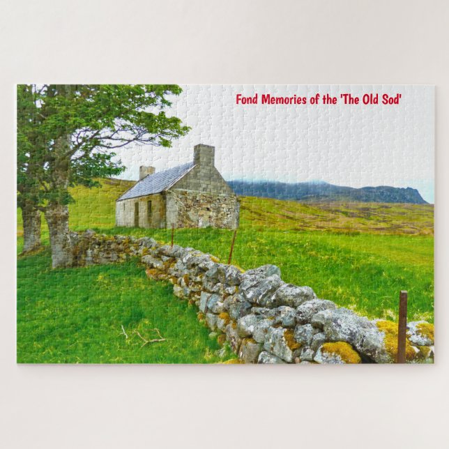 Old Irish Cottage Galway Irlande. Jigsaw Puzzle (Horizontal)