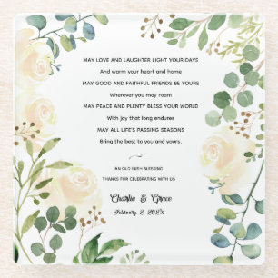 Old Irish Sessing & Wedding Greenery Glasuntersetzer