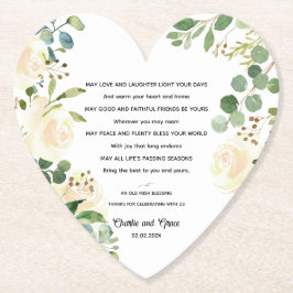 Old Irish Sessing & Wedding Greenery Untersetzer