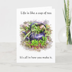 Old Irish Teapot Proverb Card Karte