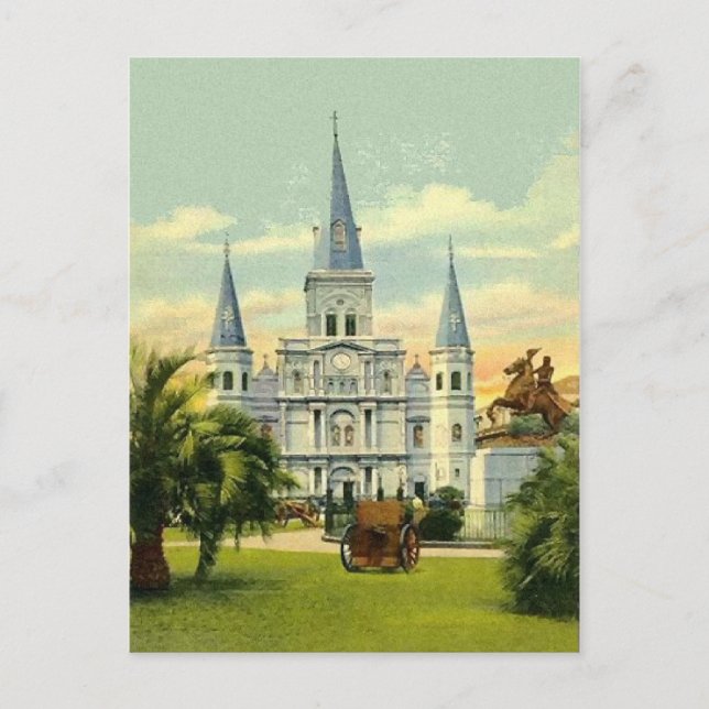 Old Jackson Square Postkarte (Vorderseite)
