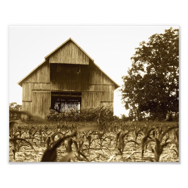 Old Kentucky Tobacco Barn Fotodruck (Vorne)