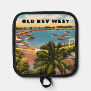 Old Key West Florida mit Garrison Bight Topflappen
