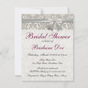 Old Lace Mariage Douche nuptiale Invitation person