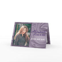 Old Lavender Graduation Photo Party Invitation